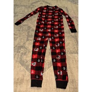 Bucees Kids Long John Pajamas Red‎ Plaid Size YXS Youth XS X-small Boys Girls Pj